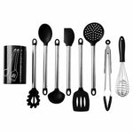 12pcs Kitchen Utensil Set Silicone Household Wooden Cooking Tools Set - Atom Oracle