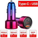 45w Quick Charge 4.0 USB Car Charger For iPhone Android - Atom Oracle