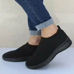 Women Shoes Knitting Sneakers Spring Summer Slip On Flat Shoes Loafers
