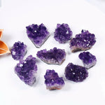 Natural Raw Amethyst Purple Crystal Cluster Healing Stones Home Decoration Ornament