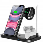 15W Qi Wireless Fast Charger Stand For iPhone Foldable Charging Dock Airpod