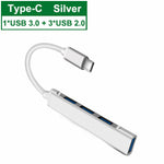 USB C HUB 3.0 Type C 3.1 4 Port Multi Splitter Adapter OTG PC Computer Accessories