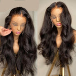 Body Wave 13x4 Front Wigs Pre Plucked Brazilian Human Hair Long Lace Frontal Wigs