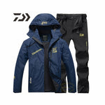 Fishing Suit Men Waterproof Hooded Sports Hiking Fishing Jacket Outdoor Clothes