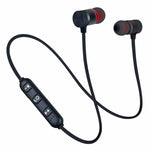 Wireless Earphones Neckband Magnetic Sports 5.0 Bluetooth Stereo Metal Headphones