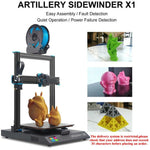 Artillery 3d Printer kit Sidewinder X1 SW-X1 High Precision 300*300*400mm Dual Z Axis 3D Printer