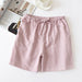 Linen Cotton Large Size Men Women Sports Leisure Comfort Shorts