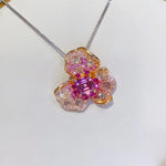 Sterling Silver Pendant Necklace With 2 Carat Moissanite For Elegant Occasions