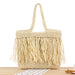 Handwoven Tassel Crossbody Bag – Resort-Inspired Spacious Shoulder Tote