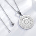 Chinese Zodiac Pendant Necklace - Rotating Titanium Steel Ring