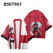 Anime Peripheral Clothes Haori Kimono Cloak Men's Fashion T-Shirt