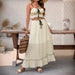 Women's Bow Lace Two-Piece Skirt Set – French Vacation Style