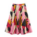 Women's Printed Pleated Midi Skirt – Versatile Daily or Office Casual Wear