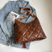 Quilted Nylon Travel Bag Lightweight Weekender Tote Perfect For Getaways And Daily Commutes