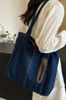 Medium Denim Tote Bag – Casual Women's Zipper Shoulder Bag