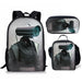3PC-SET Toilet Man Backpack Primary Secondary School Teenage Peripheral Schoolbags