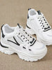Women’s Mesh Lace-Up Platform Sneakers – Elevated Casual Comfort