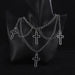 Gothic Cross Pendant Necklace Women’s Fashion Multi-Layer Jewelry