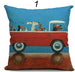 Lovely Cartoon Dog Driving Car Pillowcase – Decorative Linen Cushion Cover