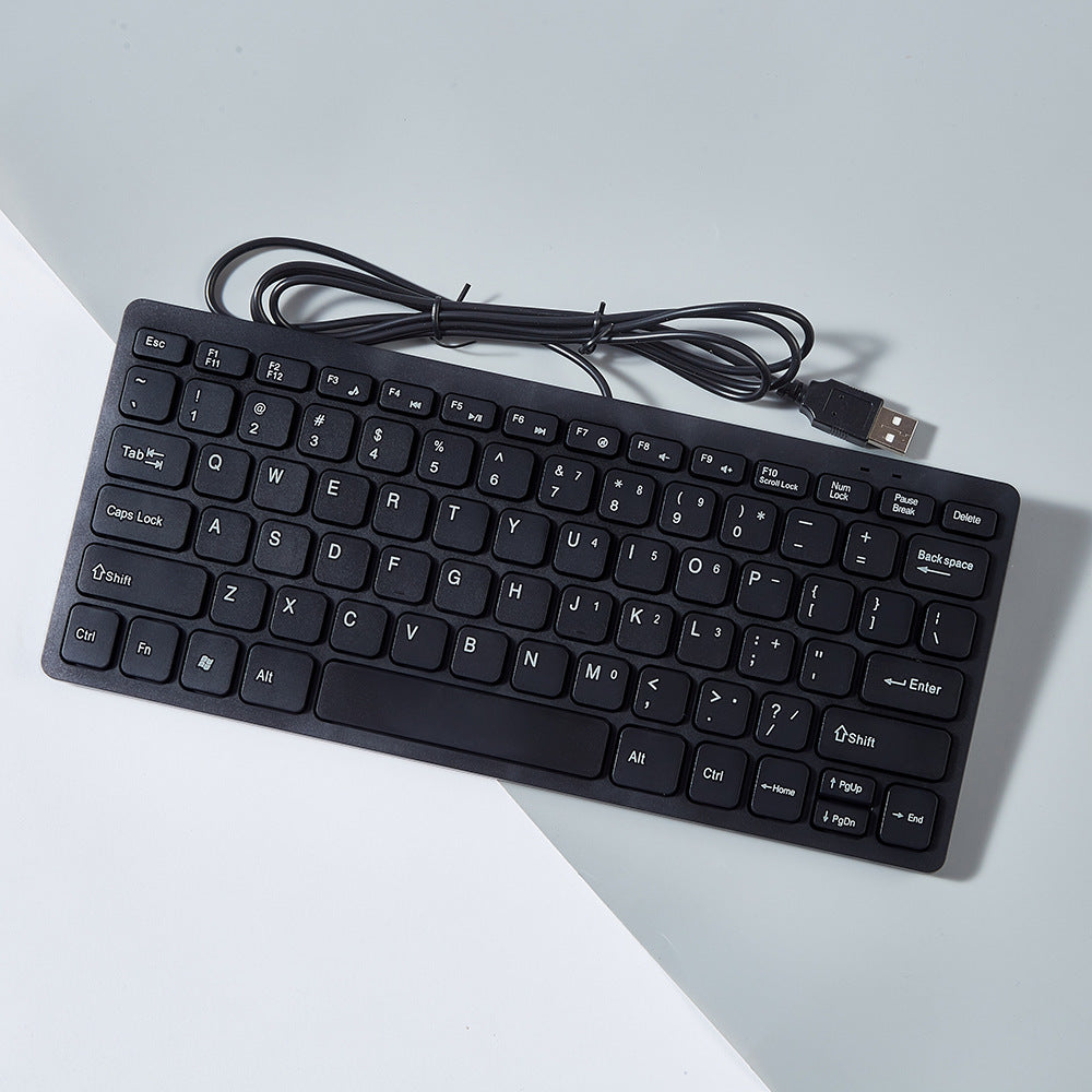 Typing Mini Computer USB Wired Chocolate Mini Keyboard for Desktop Laptop Silent Typing ...