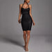 European American Sexy Halter Neck Bodycon Dress for Party and Night Out