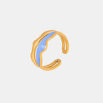 Women's 18K Gold-Plated Adjustable Open Band Ring Jewelry