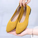 Women's Pointed Flat Bottom Shoes Breathable Hollowed Out Cloth Shoes