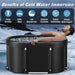 Portable Multi-Layer Cold Immersion Bathtub – Foldable Athletic Recovery Tub