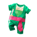 Anime Style Baby Jumpsuit Short Sleeved Infant Clothes