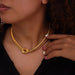 Elegant Titanium Steel Knot Pendant Necklace for Women Jewelry
