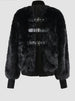 Cool Elegant Stylish Women Fluffy Jacket Thick Warm Patchwork Faux Fur Coat