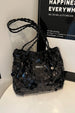 Sequin Braided Strap Shoulder Bag – Glamorous Casual Party Purse