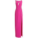 Women Evening Dress Round Neck Sleeveless Floor-Length Dresses