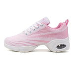 Breathable And Lightweight Flying Woven Adult Dance Shoes With Soft Soles For Women