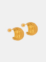 Women’s Titanium Steel Geometric Shape Earrings – Bold Jewelry Piece