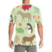 Men's Premium Animal Print Crew Neck T-Shirt With All Over Design