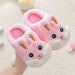 Kids' Cotton Indoor Slippers – Cute Rabbit Non-Slip Home Footwear