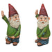 Garden Gnome Holding Tree And Peeing Funny Resin Crafts Pastoral Ornaments