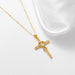 925 Sterling Silver Heart Cross Necklace – Minimalist Style for Women