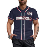 Men’s Classic Baseball Style Button-Up Jacket With Athletic Collar