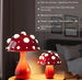 Dimmable Mushroom Desk Lamp – Decorative Bedside Light for Dorm or Bedroom