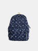 Star Pattern Denim Backpack for School and Travel Daily Carry