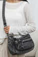 Denim Crossbody Bag with Adjustable Strap and Everyday Storage Design