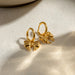 18K Gold-Plated Bow Shaped Earrings – Elegant Jewelry for Women