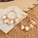 Marine Life Series Shell Earrings Natural Conch Earrings Jewelry