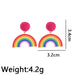 Rainbow Fashion Rice Ball Earrings Women's Fashion Jewelry
