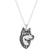 Husky Dog Puppy Pendant Necklace for Pet Lovers Unique Jewelry Gift Idea