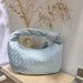 Woven Designer Handbag - Fashionable Cowhorn Knotted Bag for Stylish Carrying