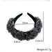 Fashionable Handmade Snow Yarn Flower Headband