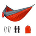 Lightweight Double Nylon Camping Hammock With Straps For Outdoor Relaxation